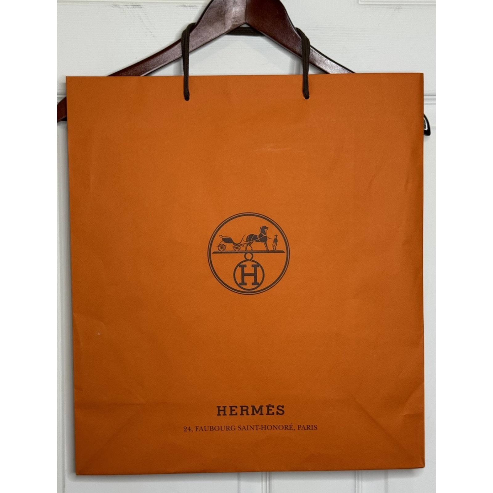 Hermes Authentic Large Shopping Gift Luxury Bag 165 X 185 X 65